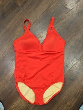 BNWT  Pink Modest  Lands End One-Piece Swimsuit